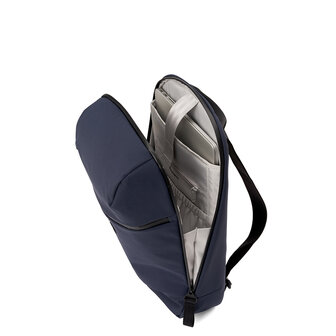 Pinqponq Kontor Backpack Solid Navy binnenkant